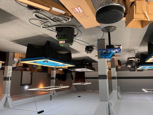 Renovierung des Poolbillardraums